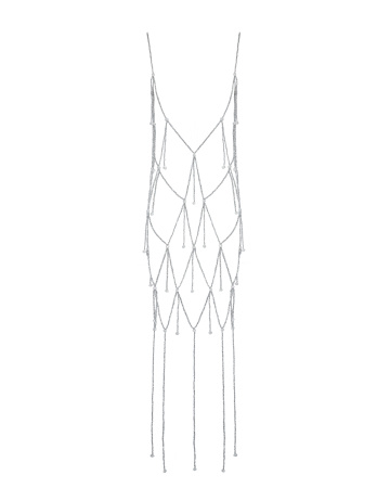 Сарафан-сетка из бусин