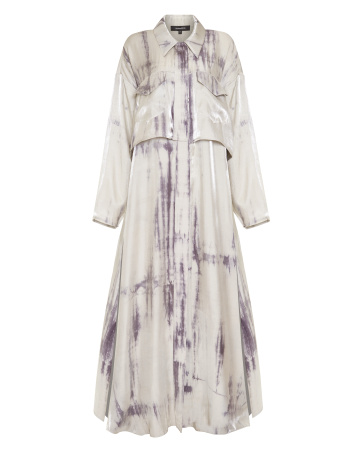 Свободная блуза-тренч 