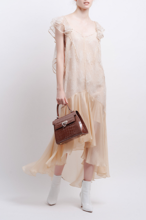 Кружевной сарафан с комбинацией