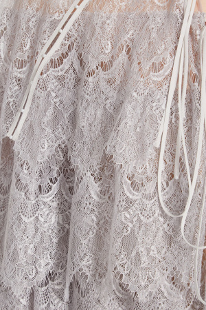 Кружевное платье мини