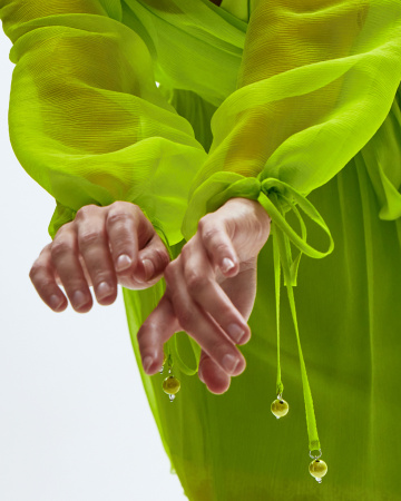 Платье мини на запах с комбинацией