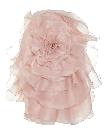 Мини-сарафан цветок-футляр с шалью