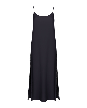 Платье-комбинация двухслойная макси