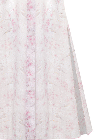 Свободная принтованная блуза-тренч 