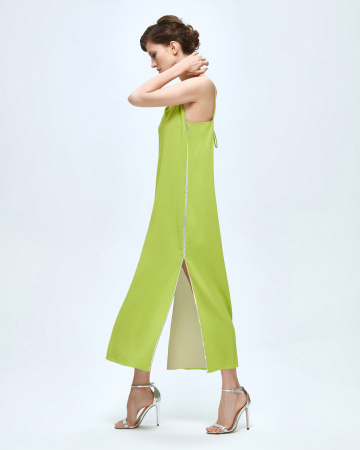 Платье-комбинация двухслойная макси