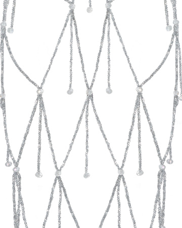 Сарафан-сетка из бусин