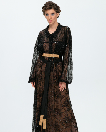 Пояс-лента со стразами