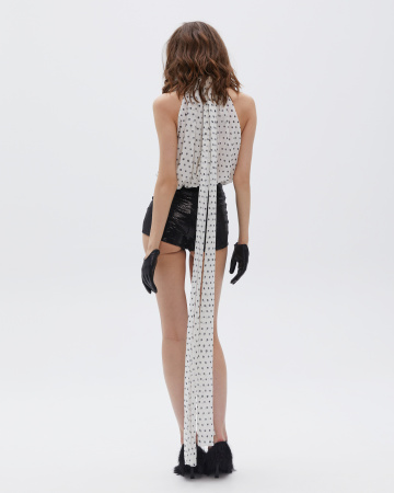 Топ со стойкой и американской проймой