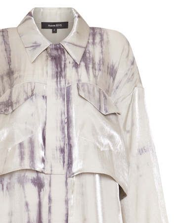 Свободная блуза-тренч 