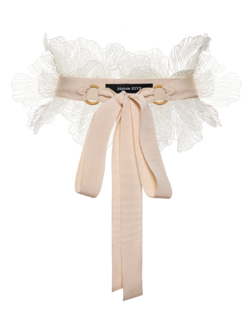 Пояс-лента с цветами