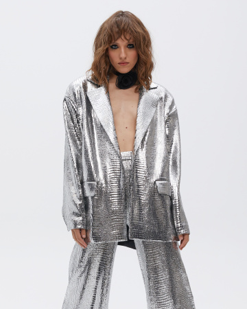 Текстурный OVERSIZE 80'S жакет