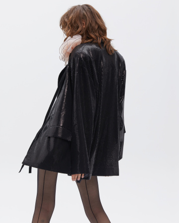OVERSIZE 80'S жакет из пайеток
