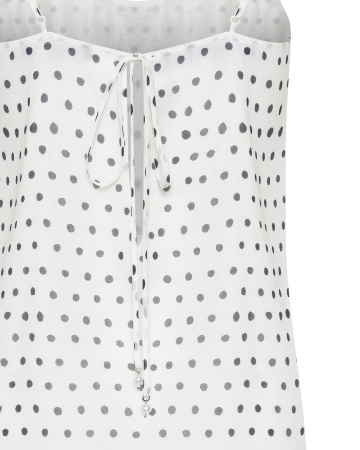 Комбинация двухслойная мини с кружевом