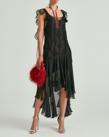 Кружевной сарафан с комбинацией