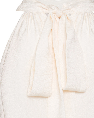 Мини платье со стойкой и американской проймой