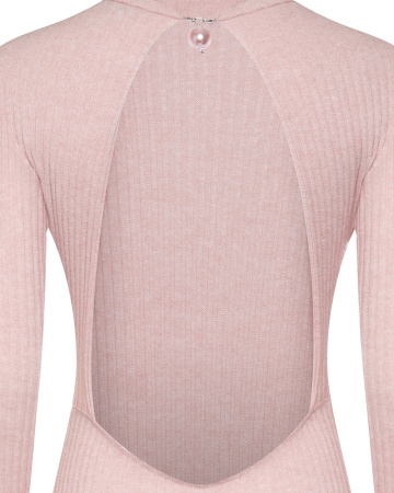 Миди платье из трикотажа с открытой спиной