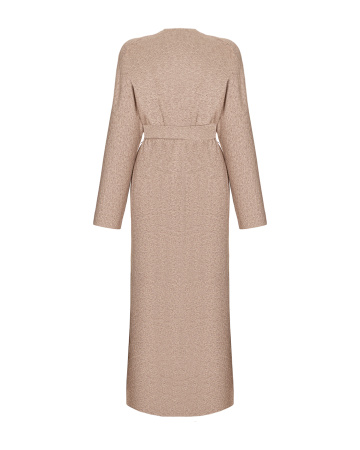 Кардиган из меланжа с поясом