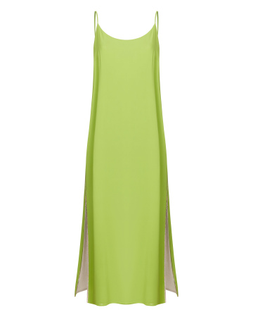 Платье-комбинация двухслойная макси