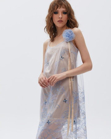 Сарафан макси на бретелях