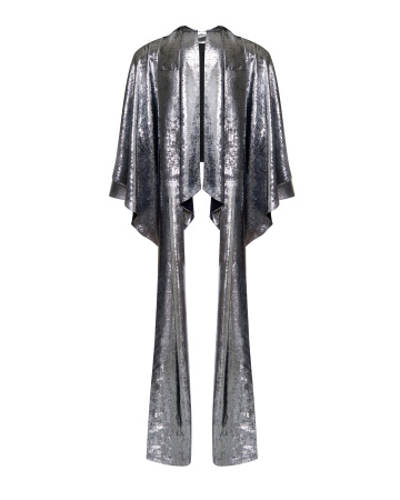 Свободная блуза-водолазка с шарфом