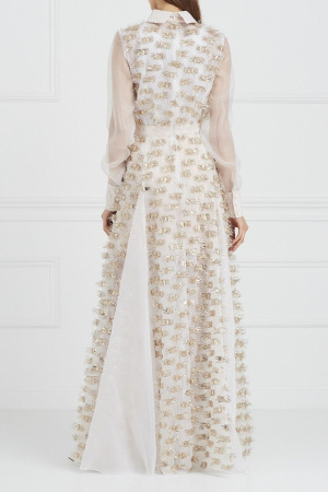 Платье макси с клиньями