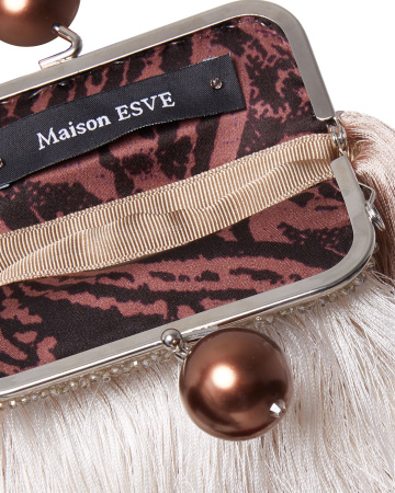 Клатч из бахромы с цепочкой
