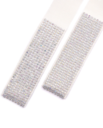 Пояс-лента со стразами