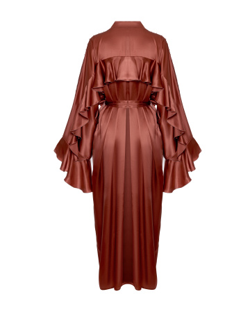 Накидка с поясом и воланами