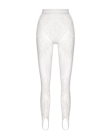 Легинсы со штрипками кружевные