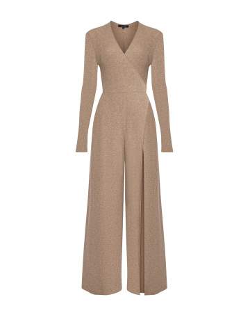 Комбинезон трикотажный с разрезом по ноге