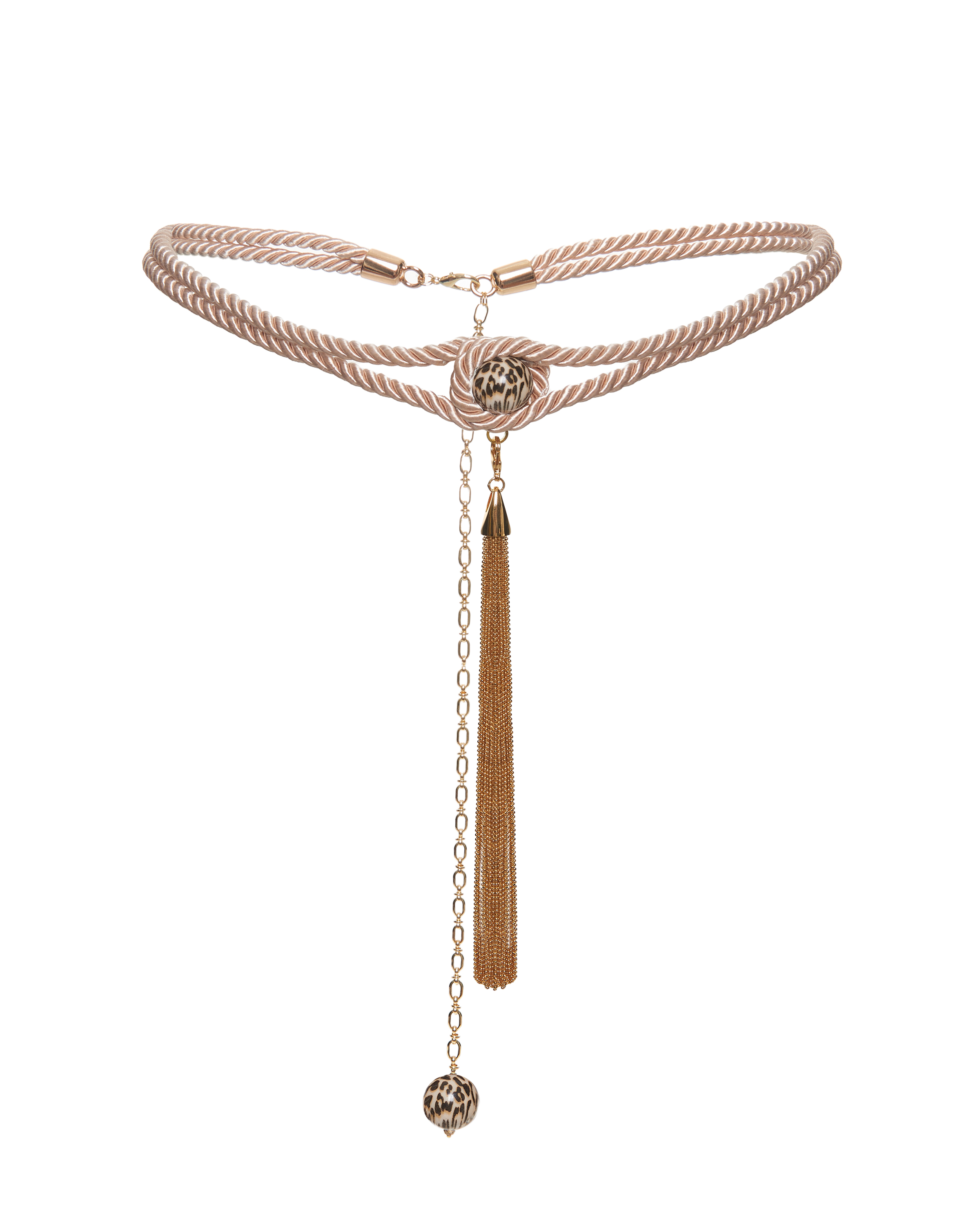 Пояс из витого шнура с кистью