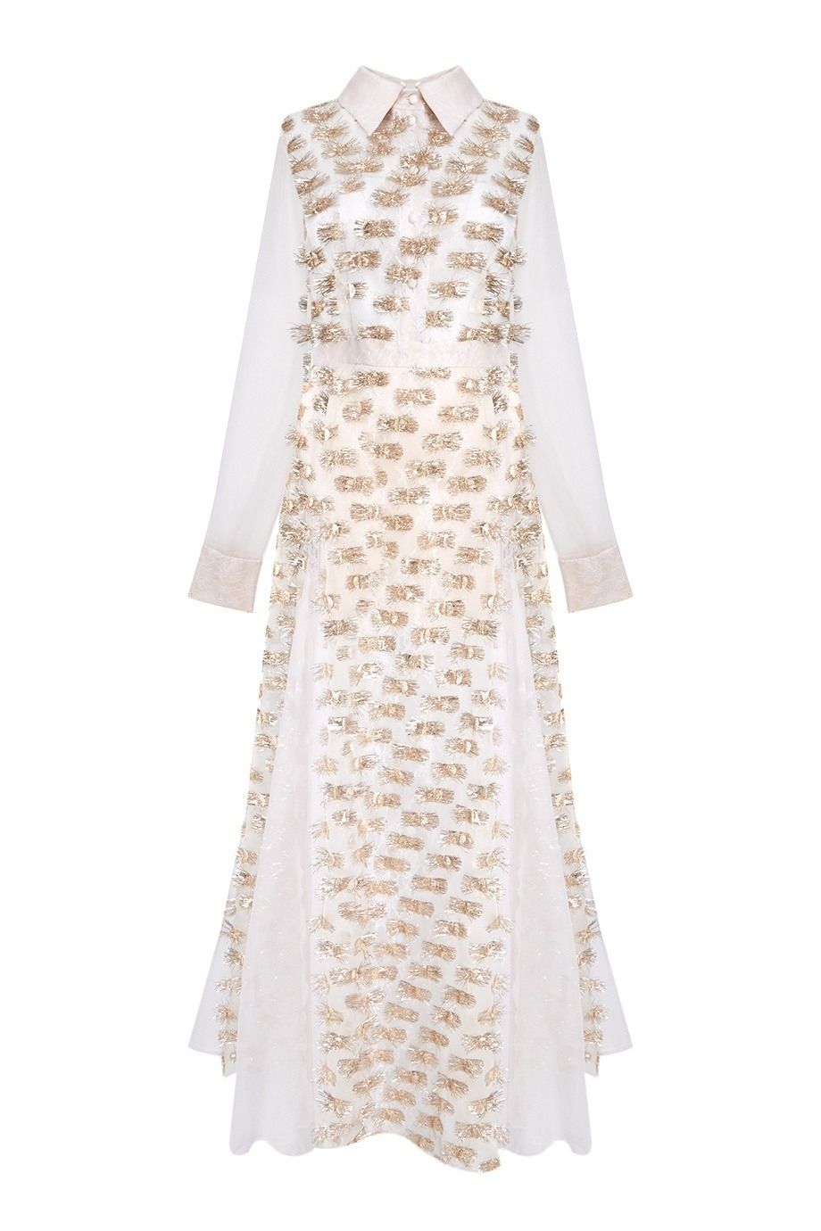 Платье макси с клиньями