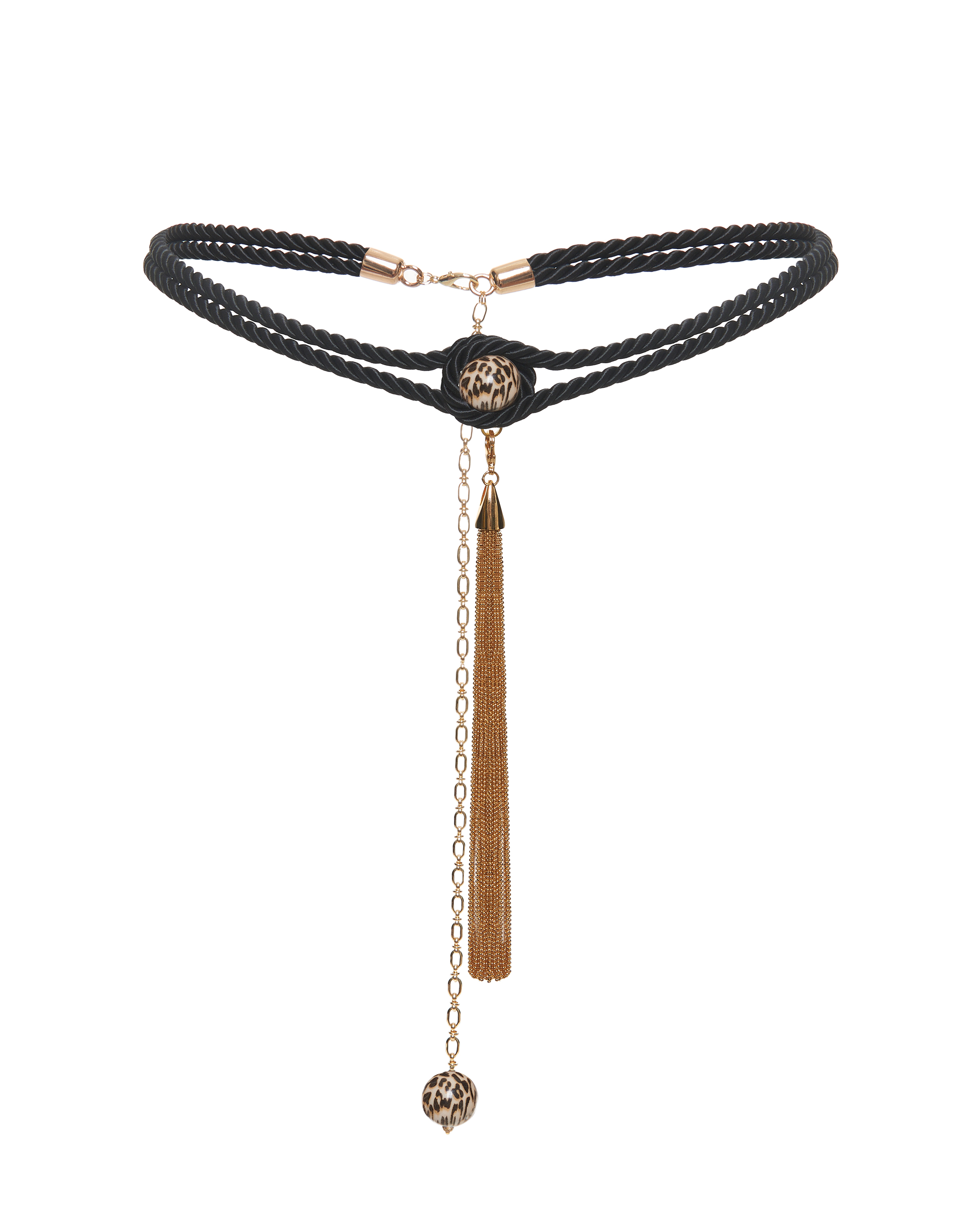 Пояс из витого шнура с кистью