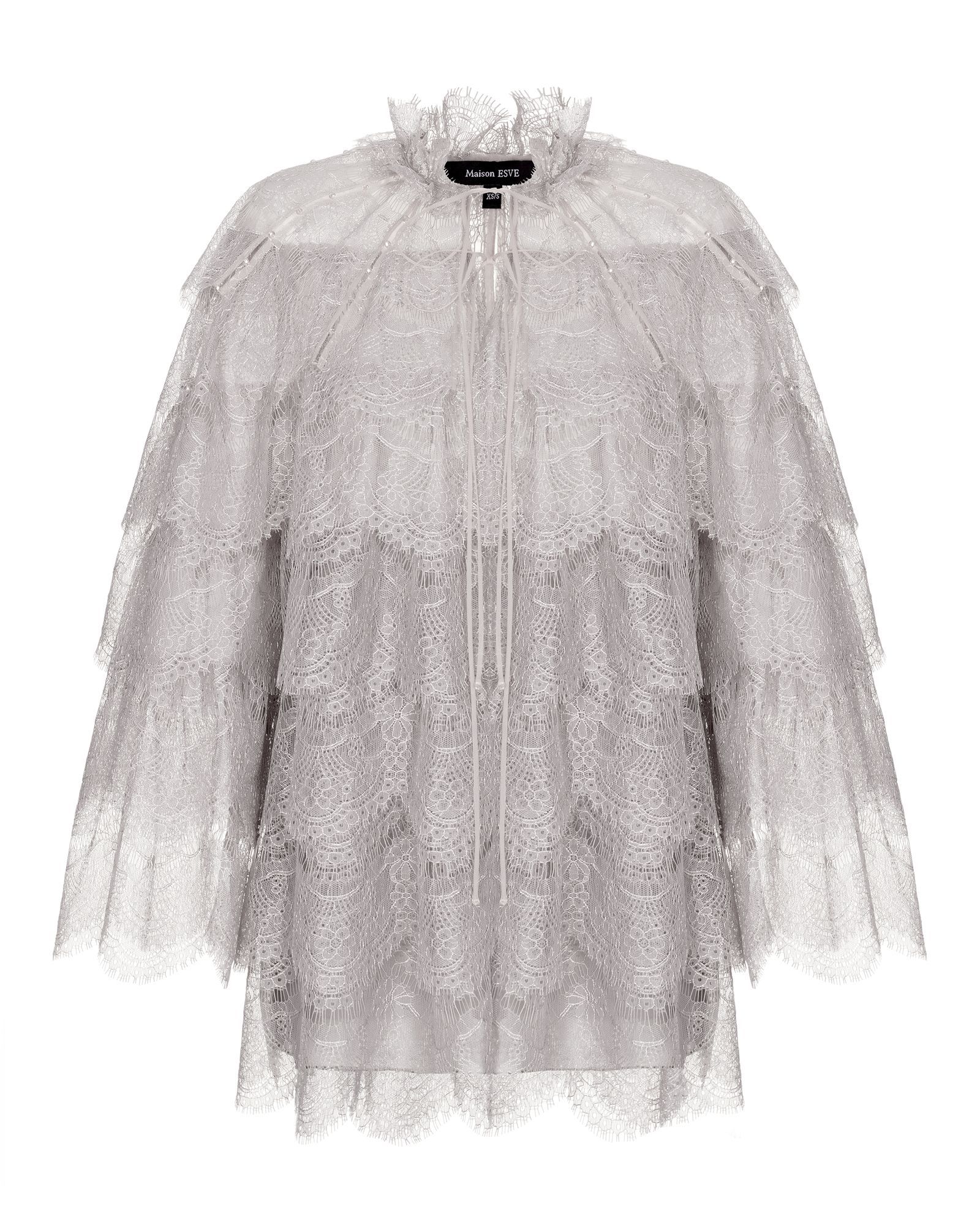 Кружевное платье мини