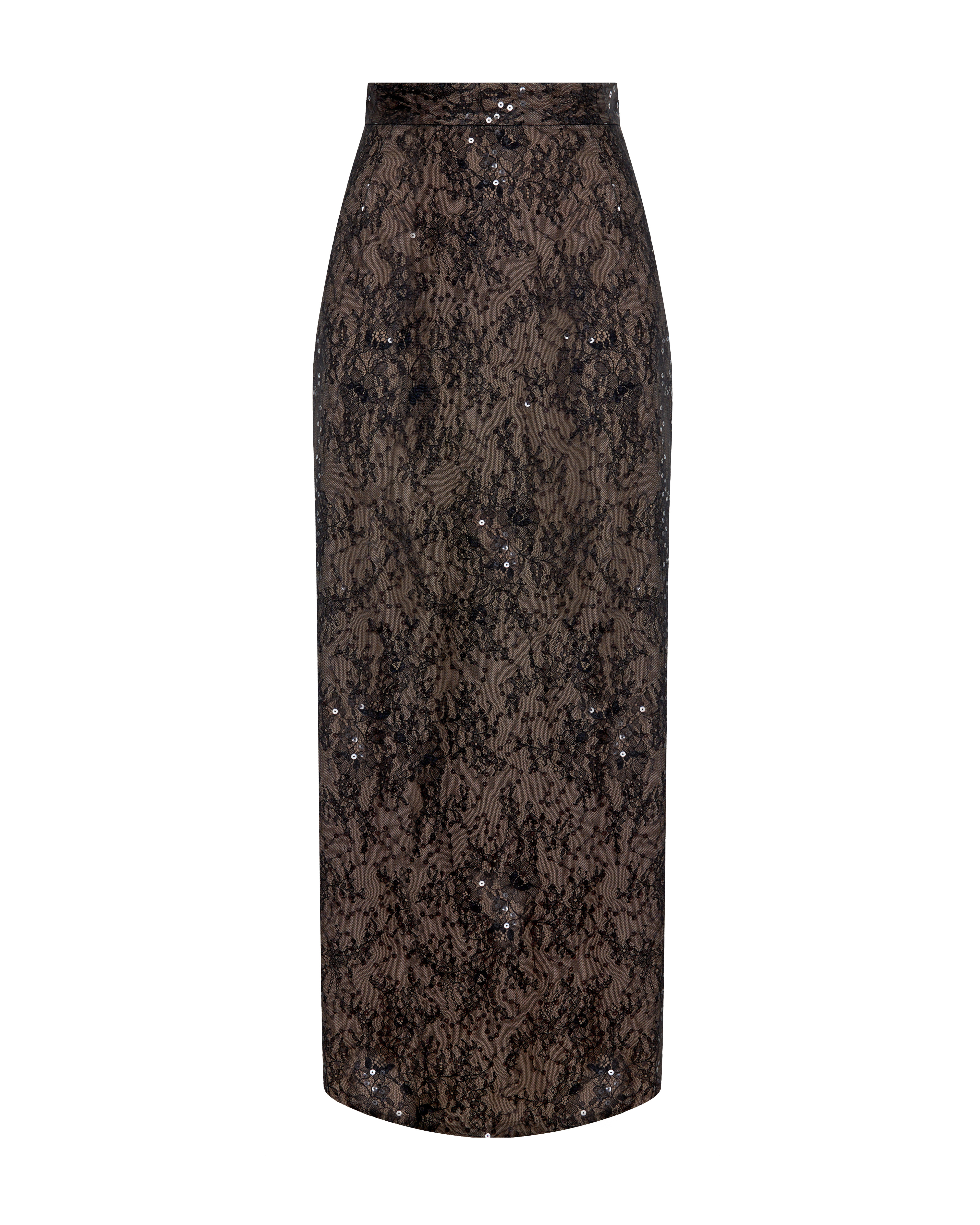 Юбка макси на поясе 