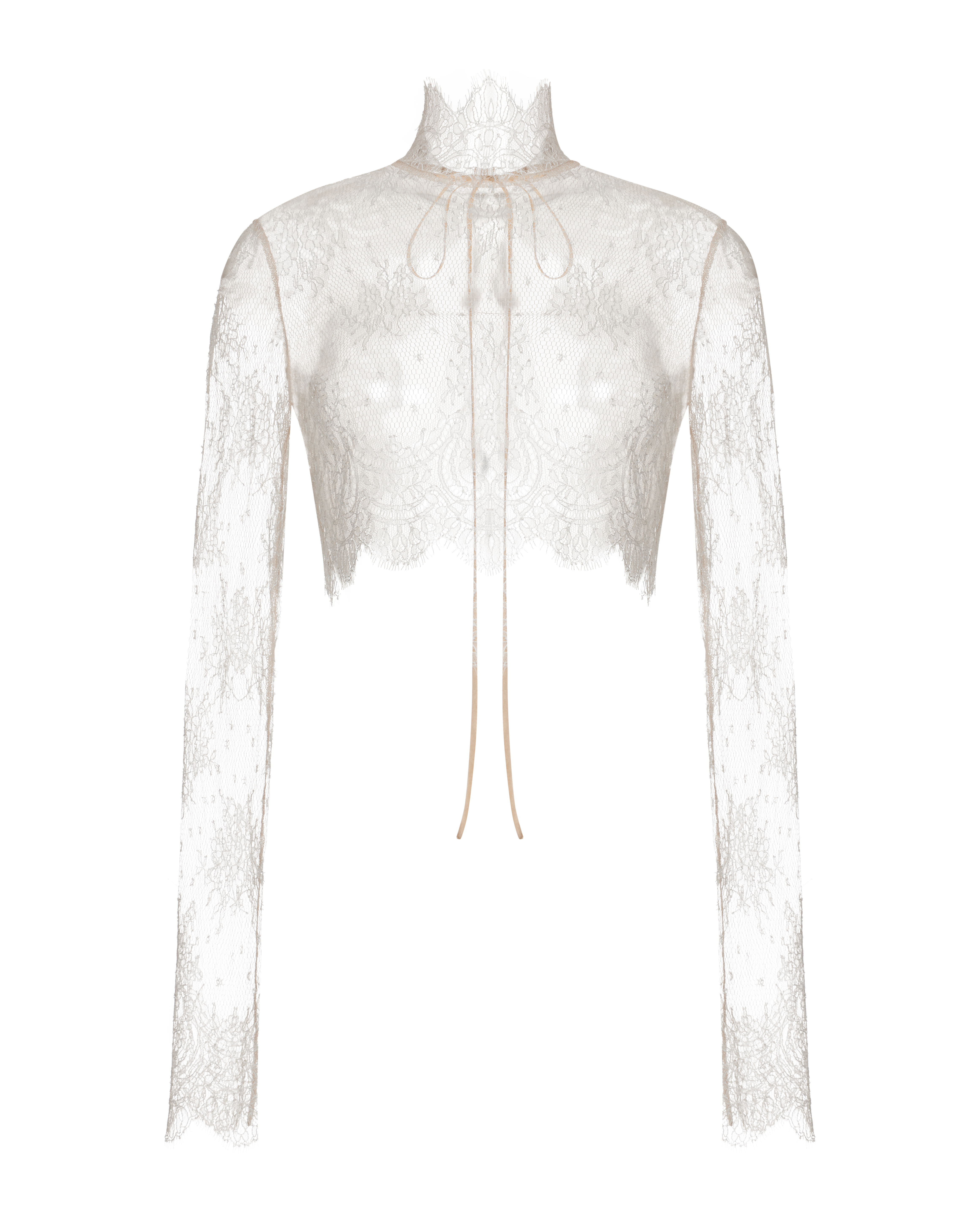 Кроп-топ кружевной