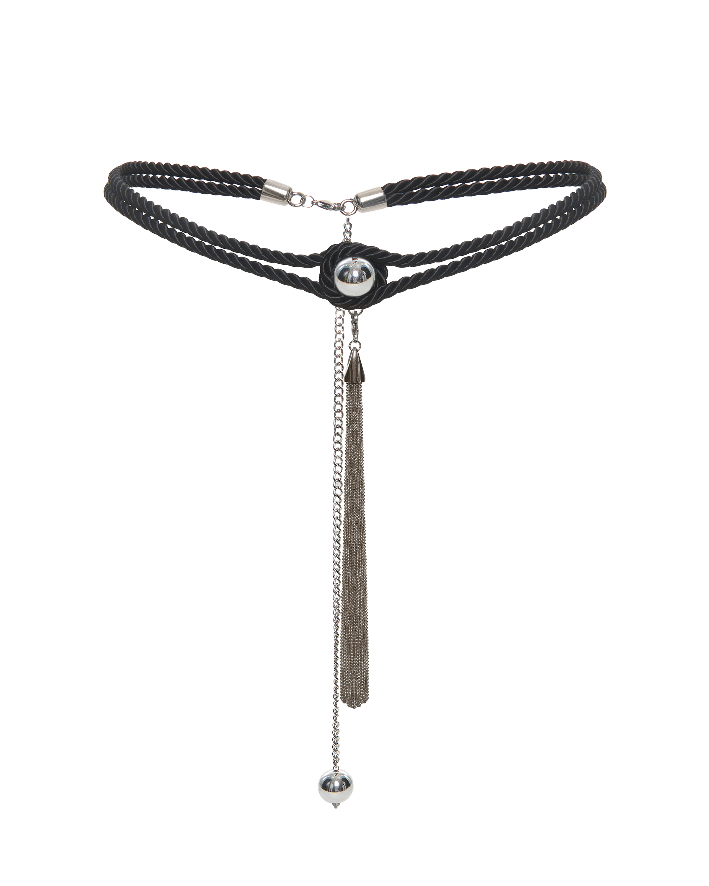 Пояс из витого шнура с кистью