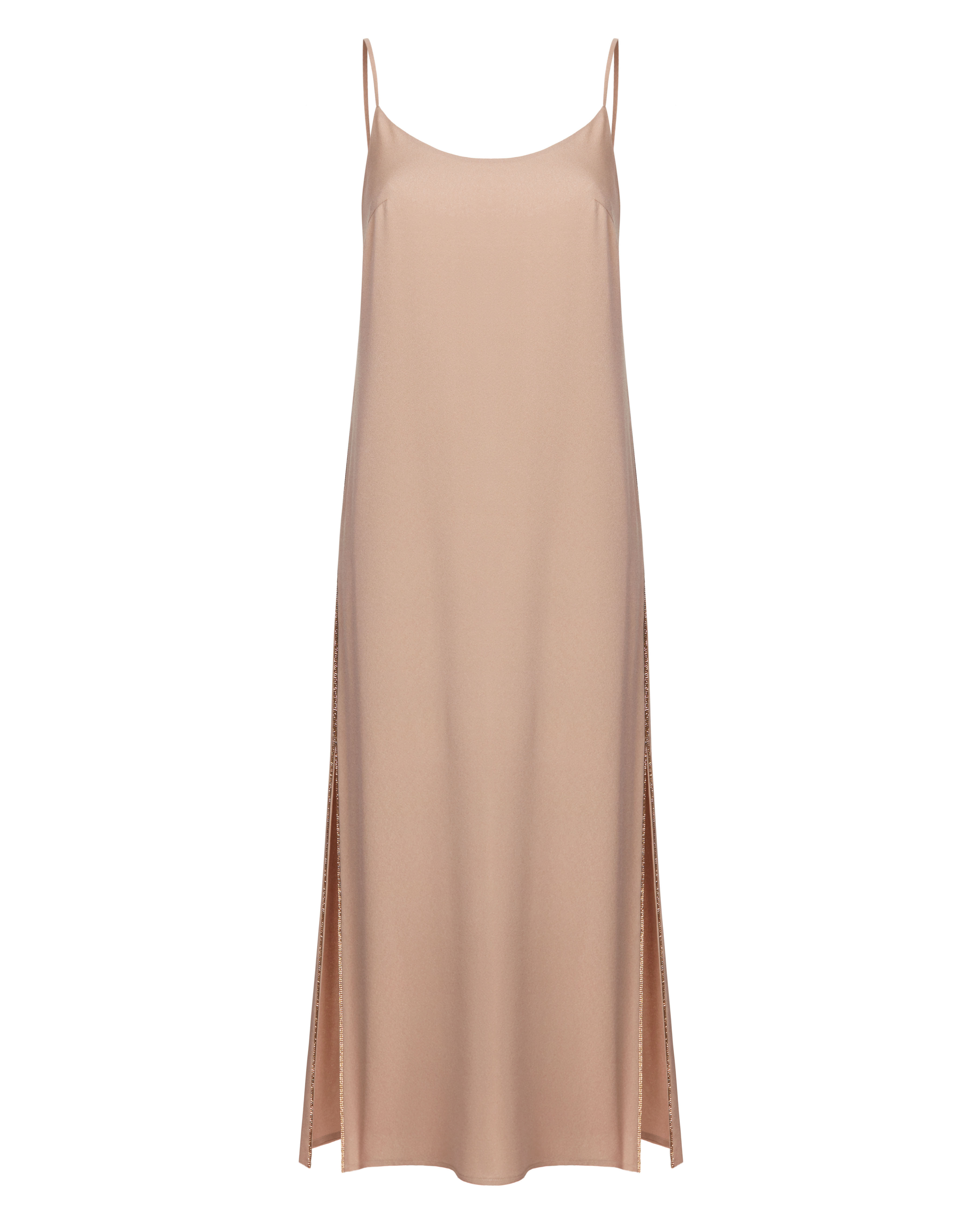 Платье-комбинация двухслойная макси