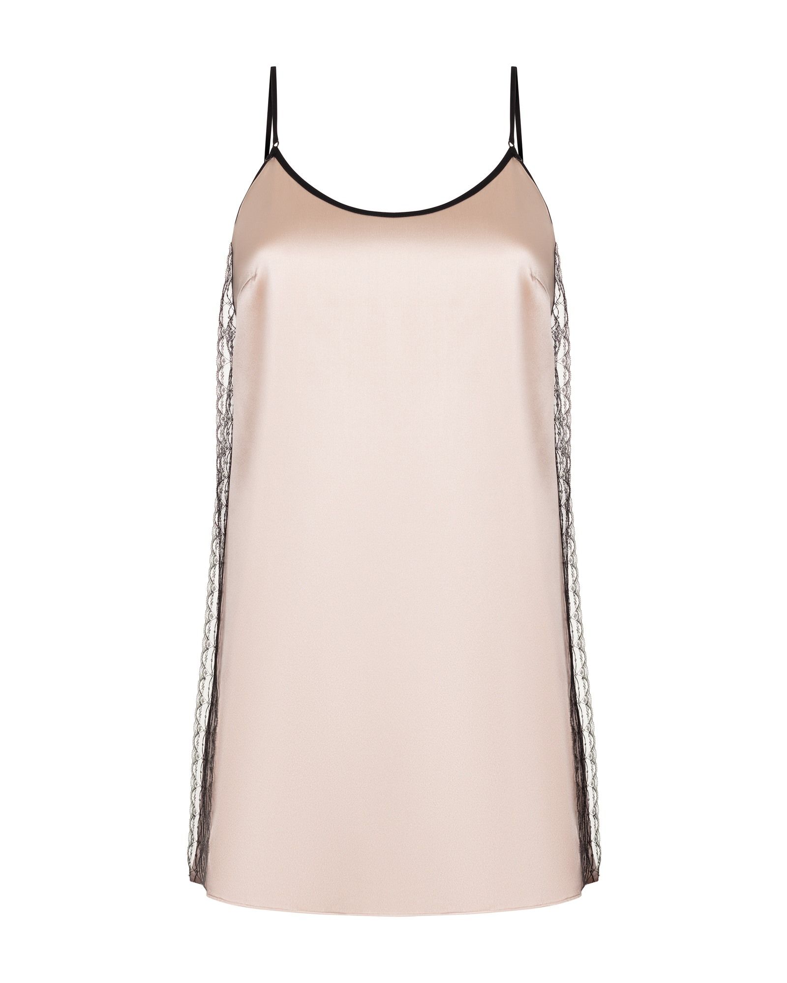 Платье мини с разрезом по спинке