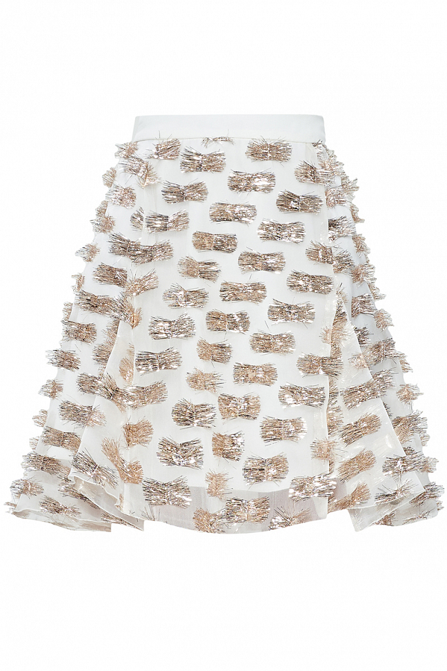 Юбка мини с клиньями