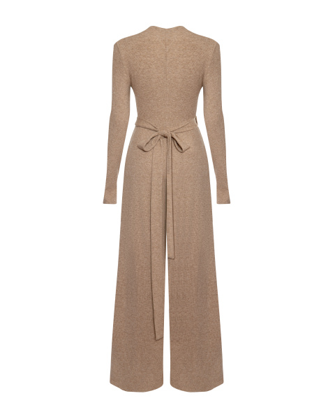 Комбинезон трикотажный с разрезом по ноге