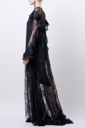 Платье кружевное с комбинацией