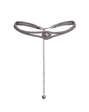 Пояс из витого шнура с бусиной