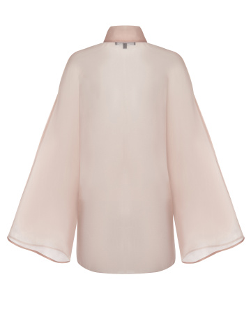 Свободная блуза-кимоно с лентами