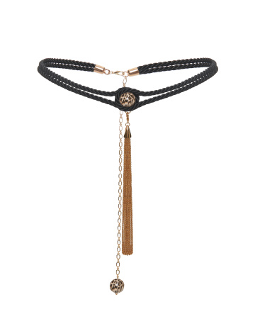 Пояс из витого шнура с кистью