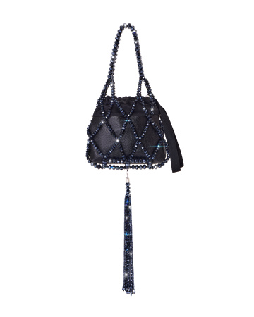 Плетеная сумка из бусин