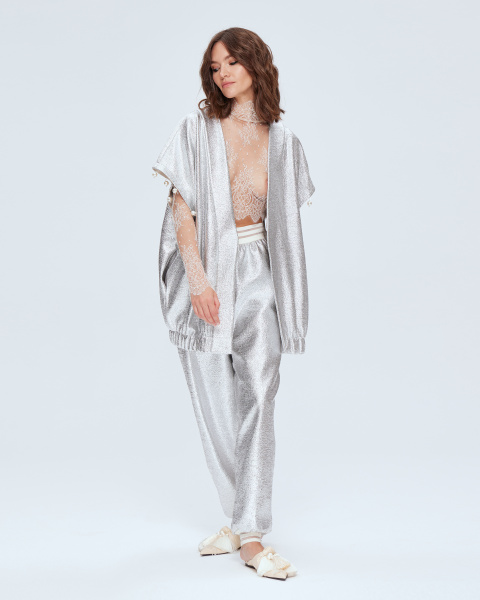 Кроп-топ кружевной