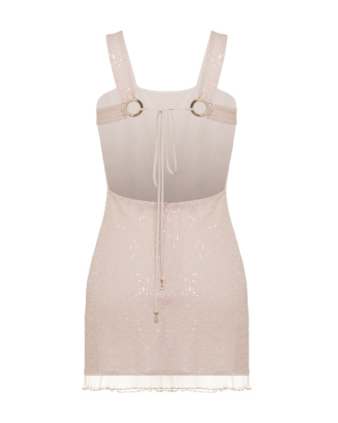 Мини-сарафан с открытой спинкой