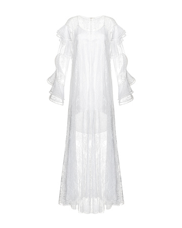 Платье кружевное с комбинацией