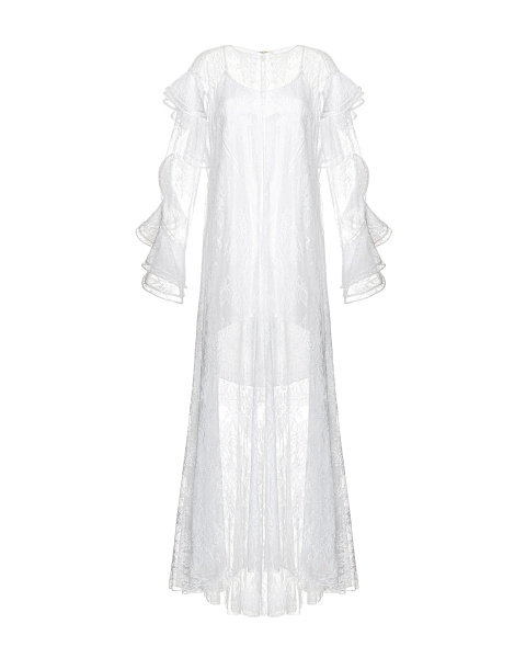 Платье кружевное с комбинацией